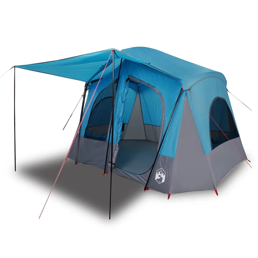 vidaXL Camping Tent Cabin 5-Person Blue Waterproof