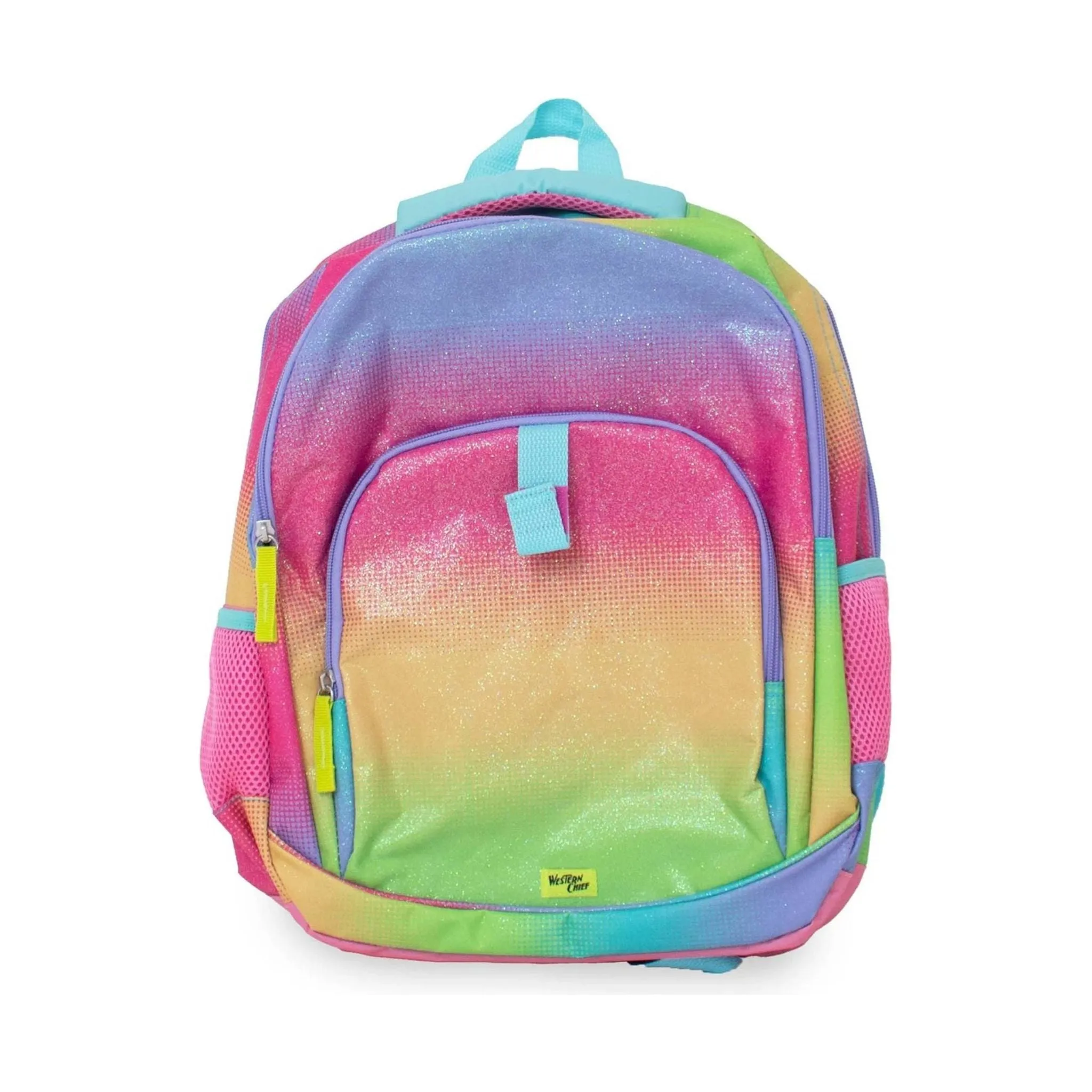 Western Chief Kids' Ombre Glitter Backpack - Pink/Yellow Stripe