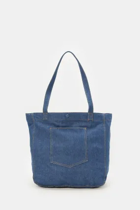 Women Blue Shopper Bag