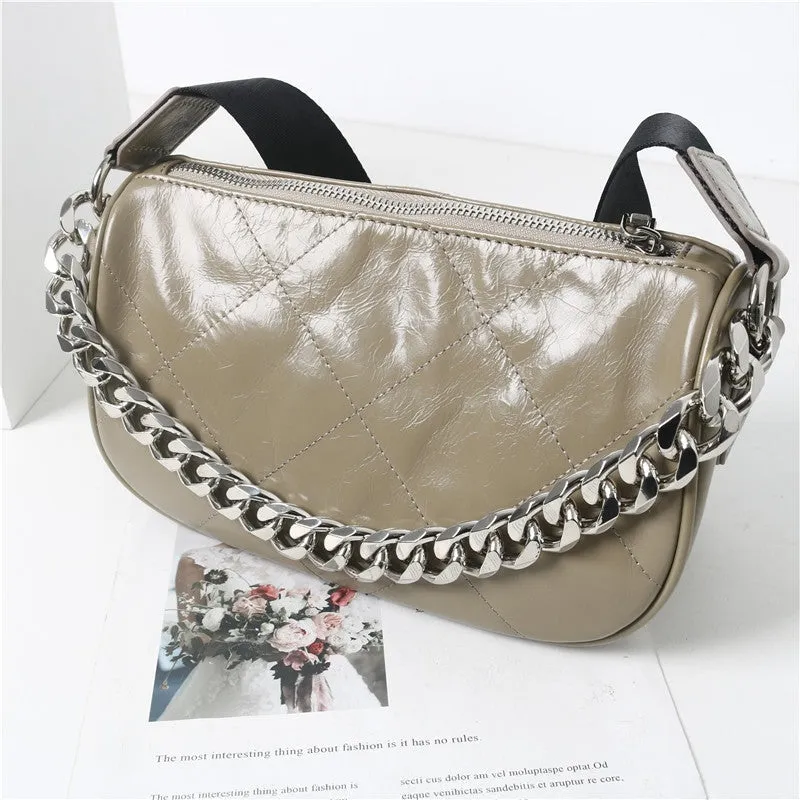 Womens Leather Cross Body Small Shoulder Bag