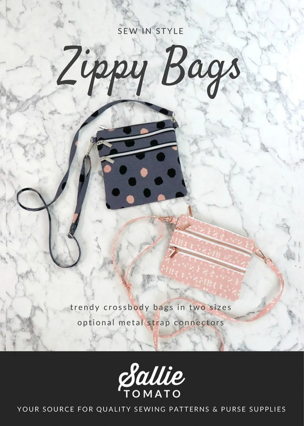 Zippy - Cross Body Bags Pattern by Sallie Tomato